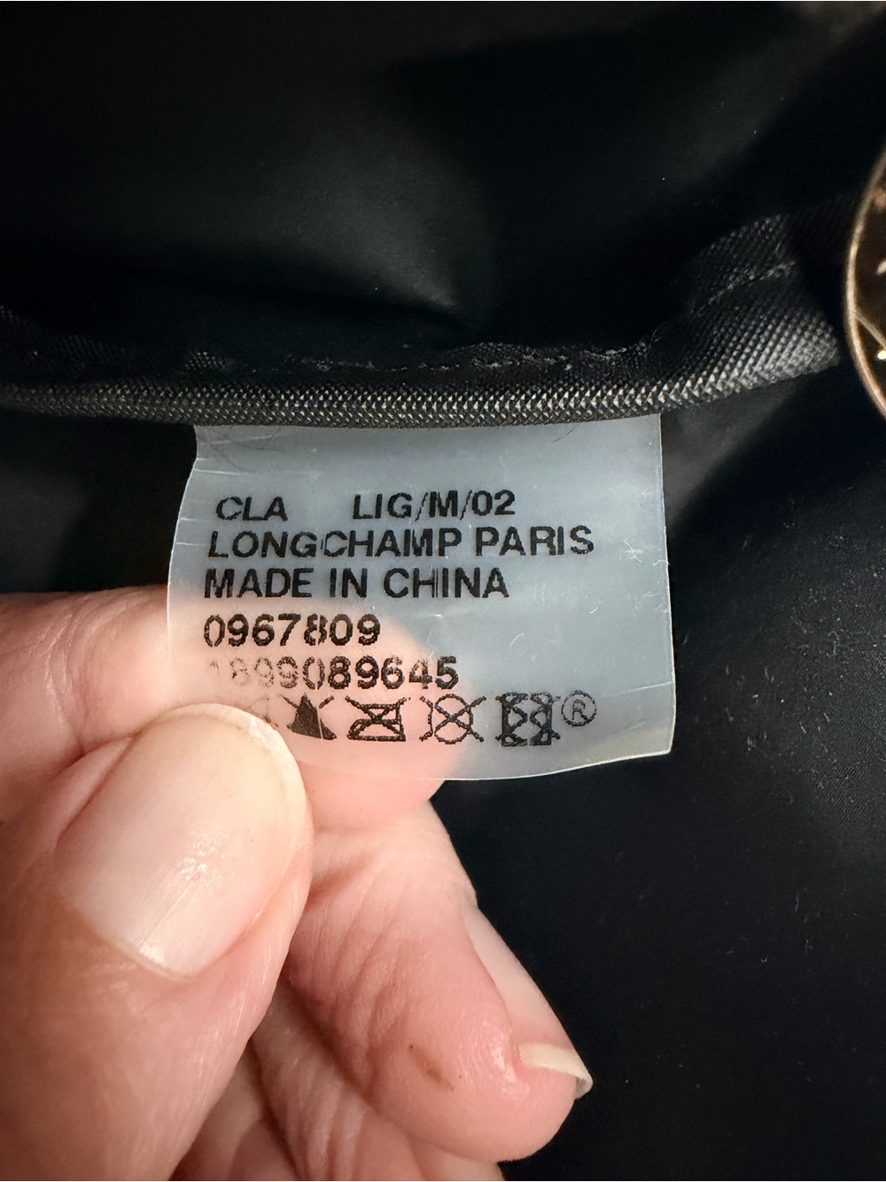 Authentic Longchamp Le Pliage Large Nylon Shoulder Tote Bag – Navy Blue - Picture 13 of 13